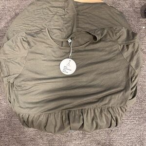 Elegant High Low Dress in Olive